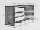 Buffet with 3 drawers and 1 door